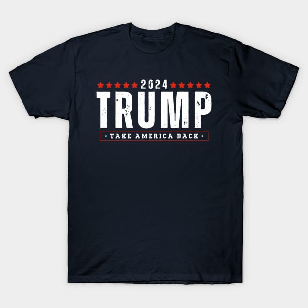 Trump 2024 Take America Back T-Shirt by Etopix